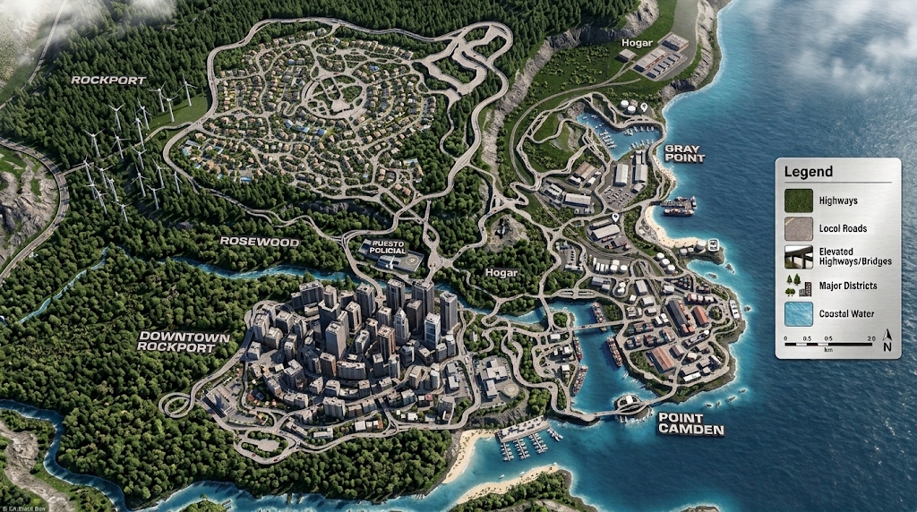 Rockport City Live GPS Satellite Map